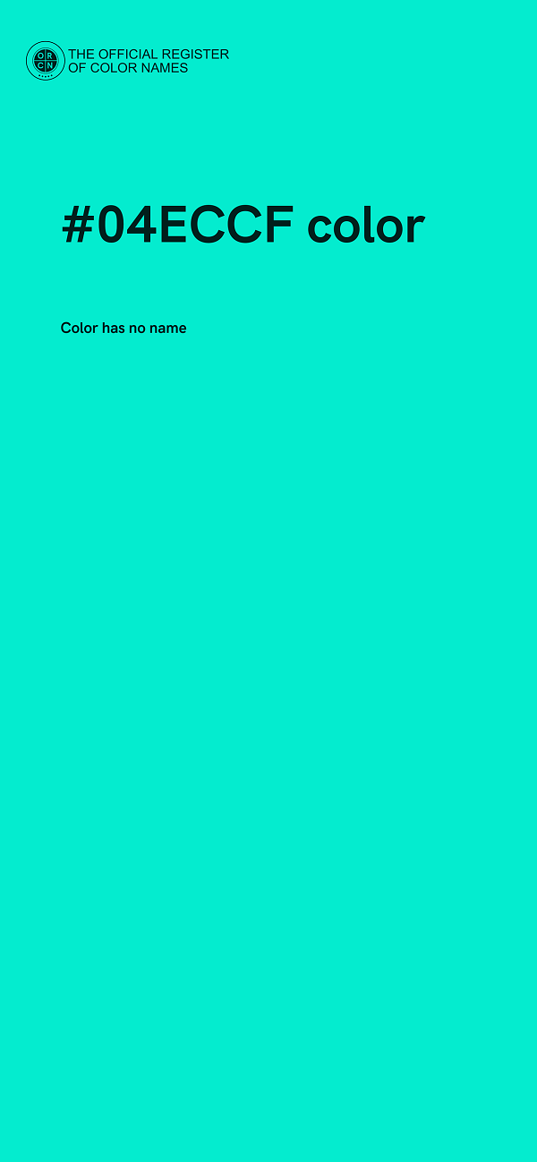 #04ECCF color image