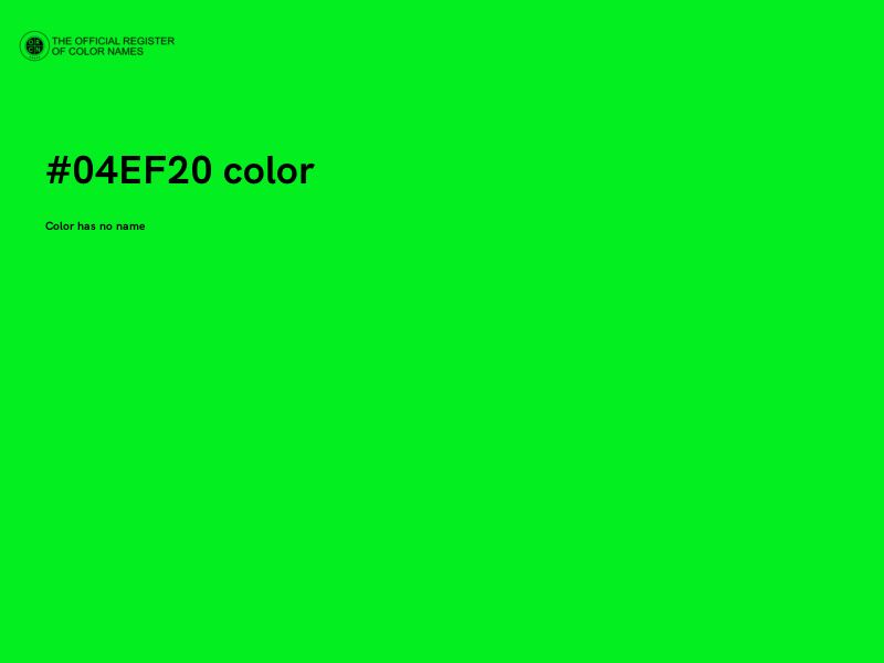 #04EF20 color image