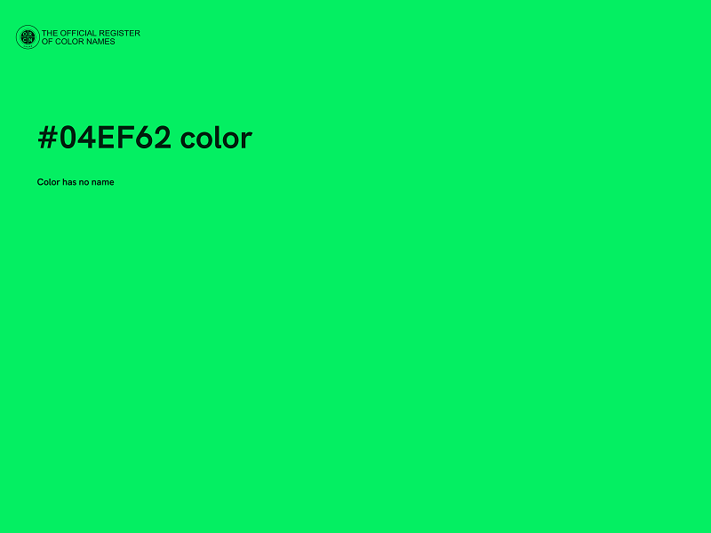 #04EF62 color image