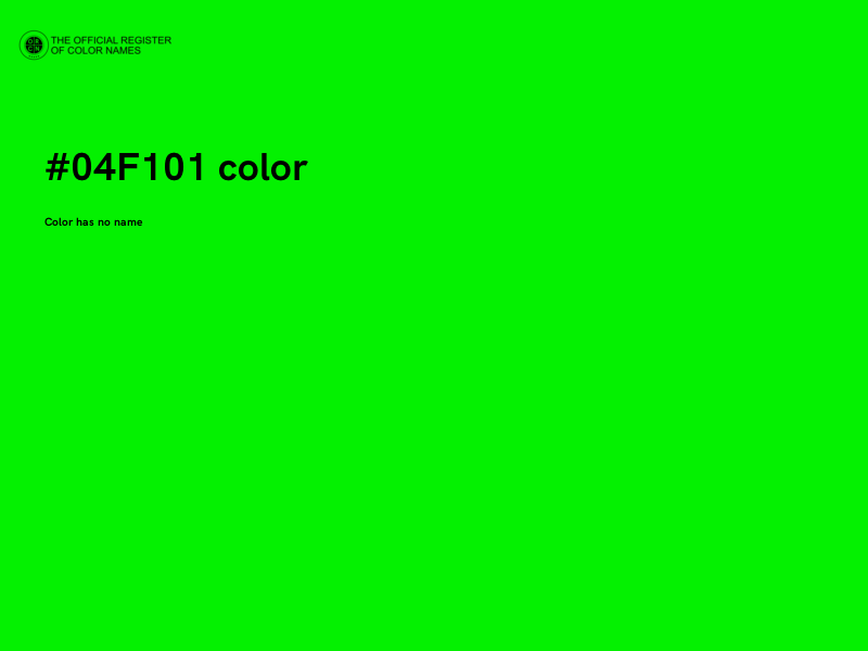 #04F101 color image