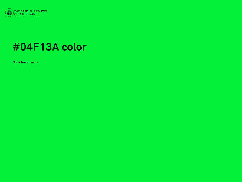 #04F13A color image