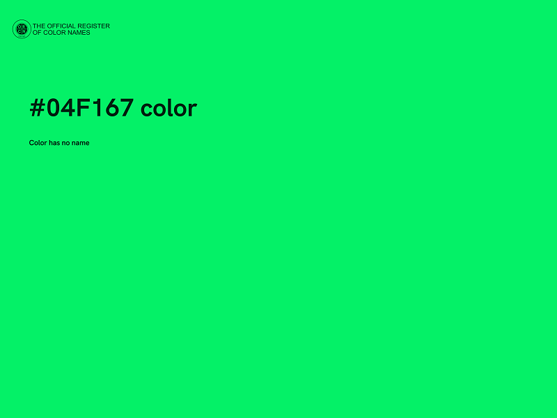 #04F167 color image