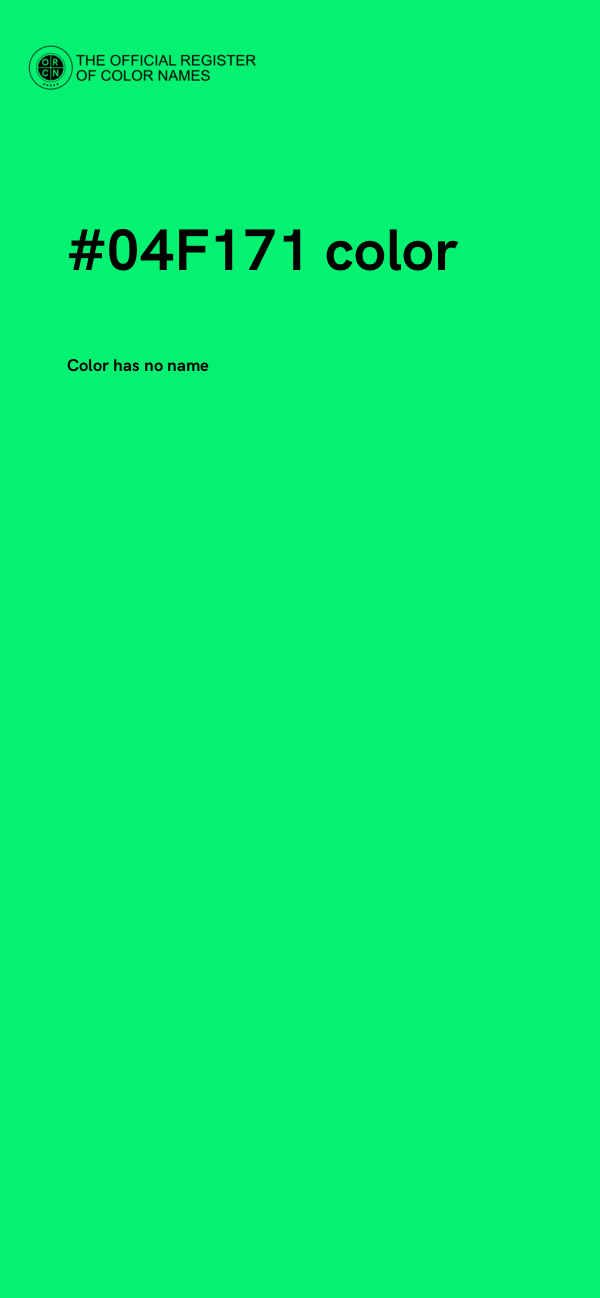 #04F171 color image