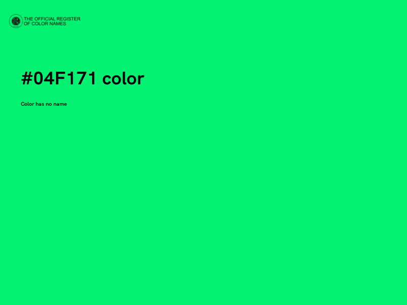 #04F171 color image