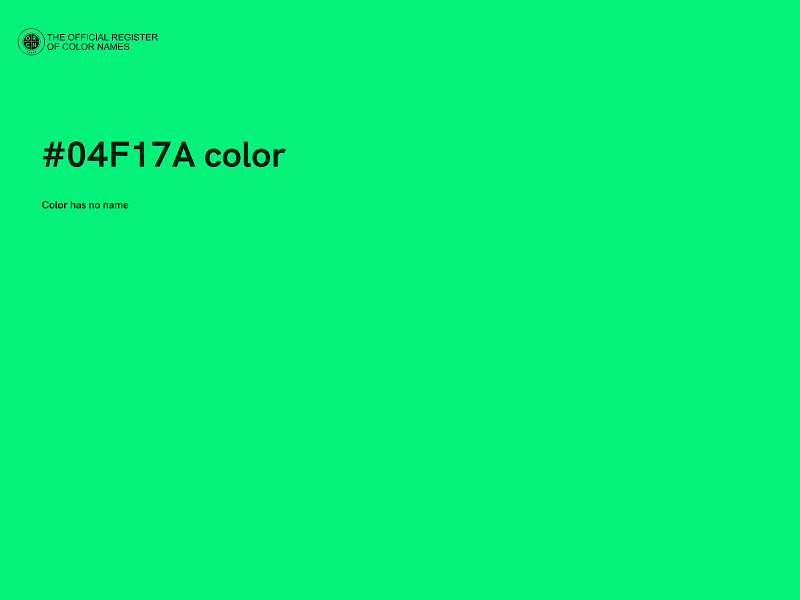 #04F17A color image