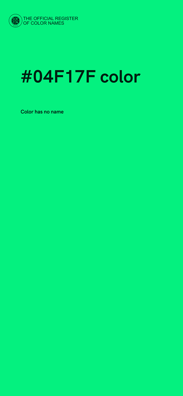 #04F17F color image