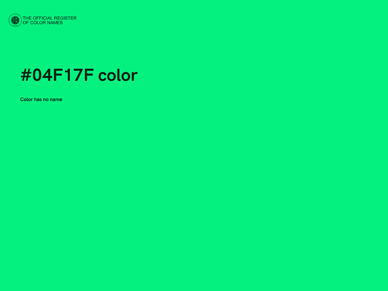 #04F17F color image