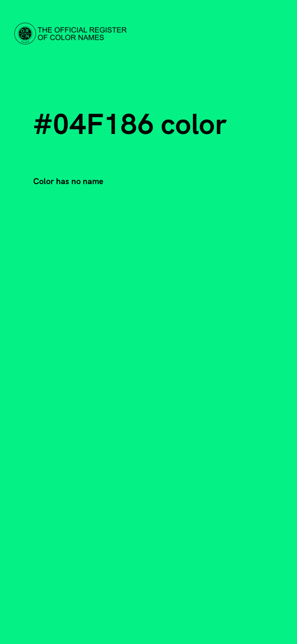 #04F186 color image