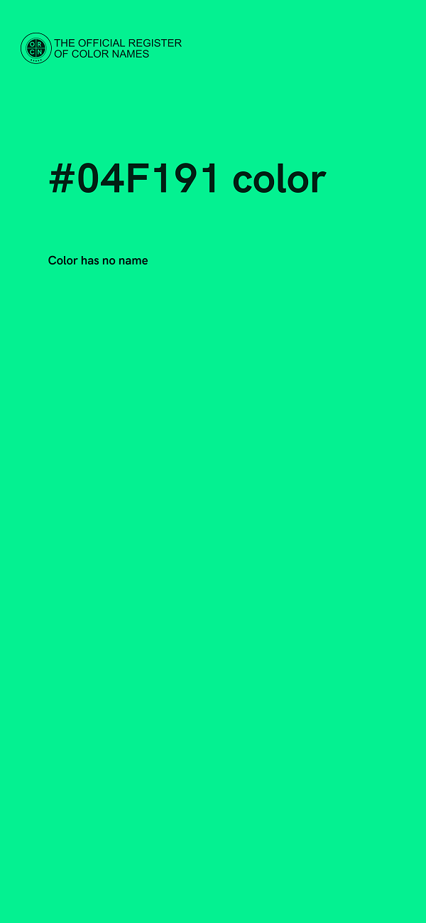 #04F191 color image