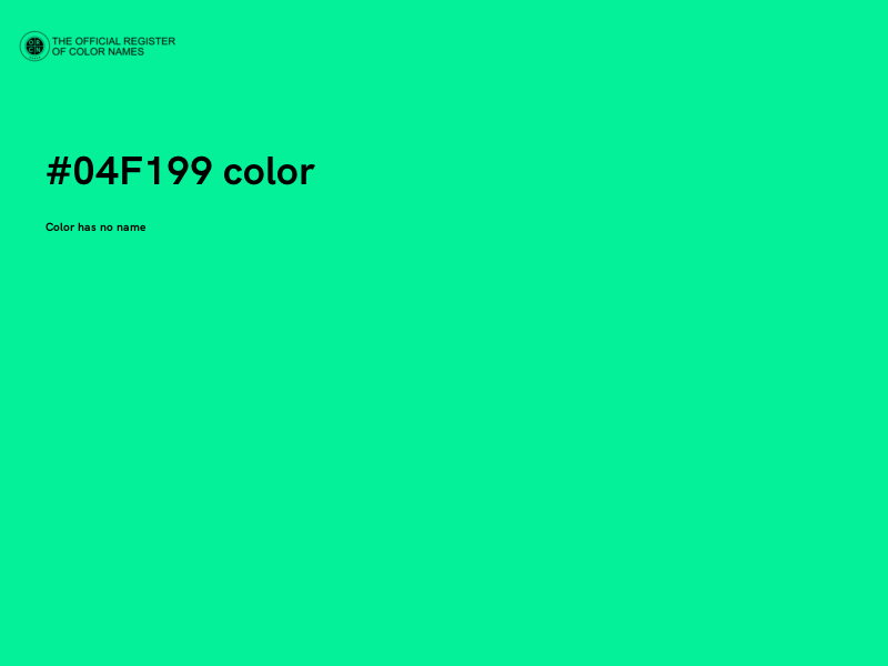 #04F199 color image