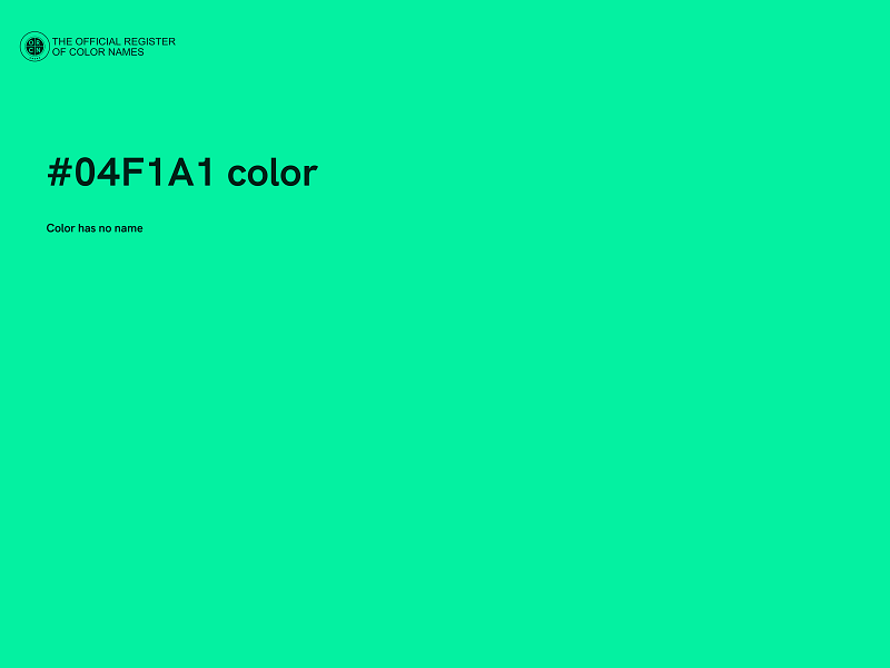 #04F1A1 color image