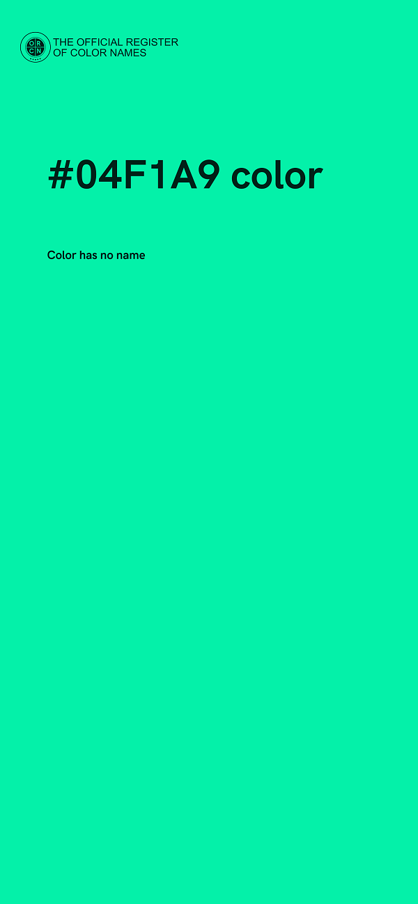 #04F1A9 color image