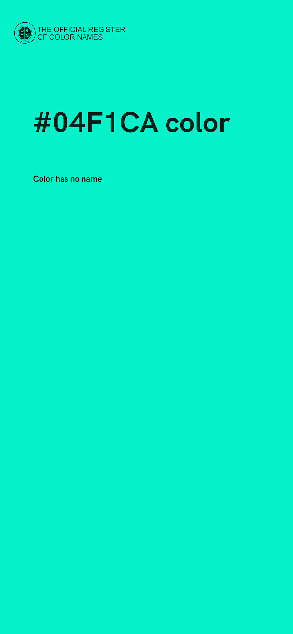 #04F1CA color image