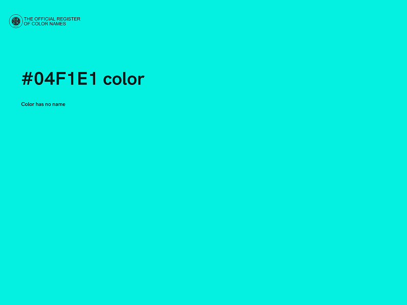 #04F1E1 color image