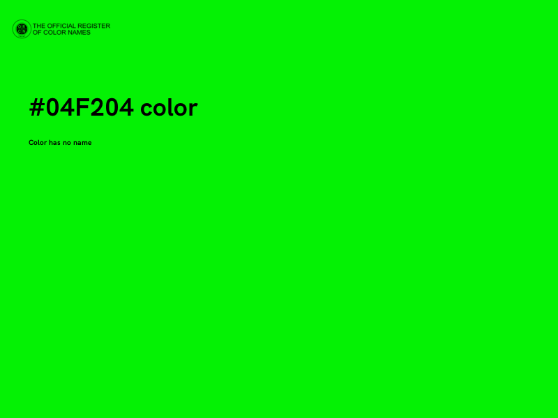 #04F204 color image