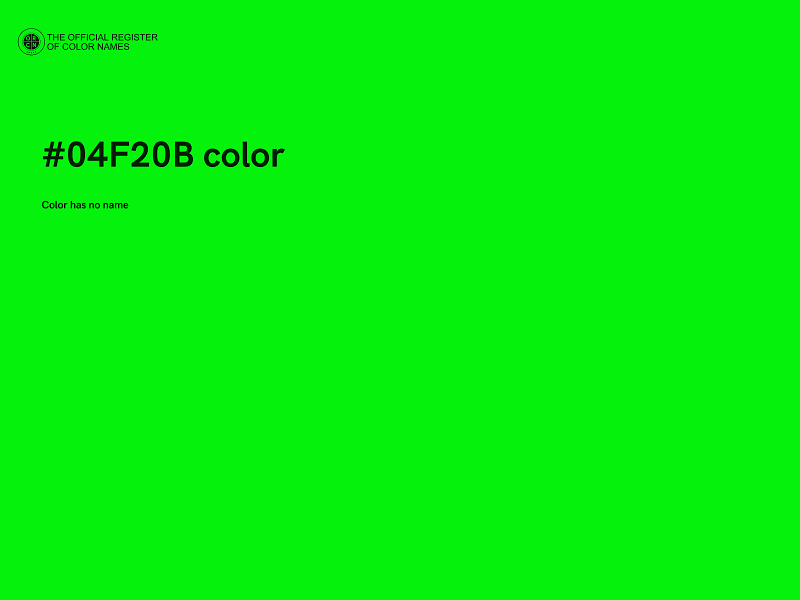 #04F20B color image