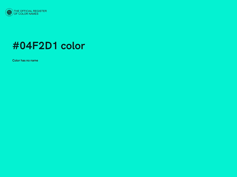 #04F2D1 color image