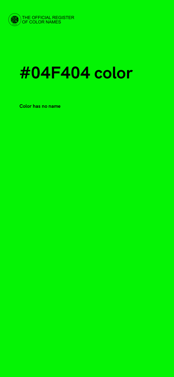 #04F404 color image