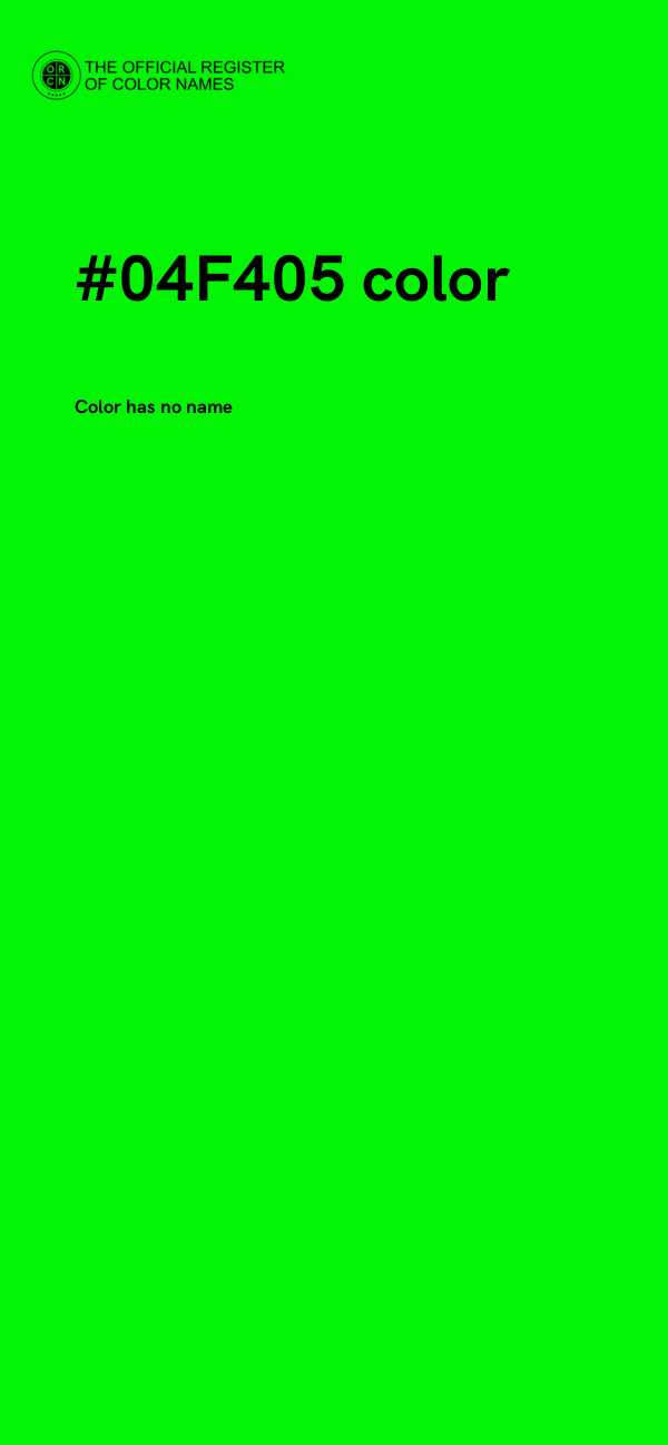 #04F405 color image