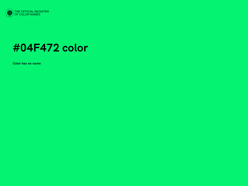 #04F472 color image