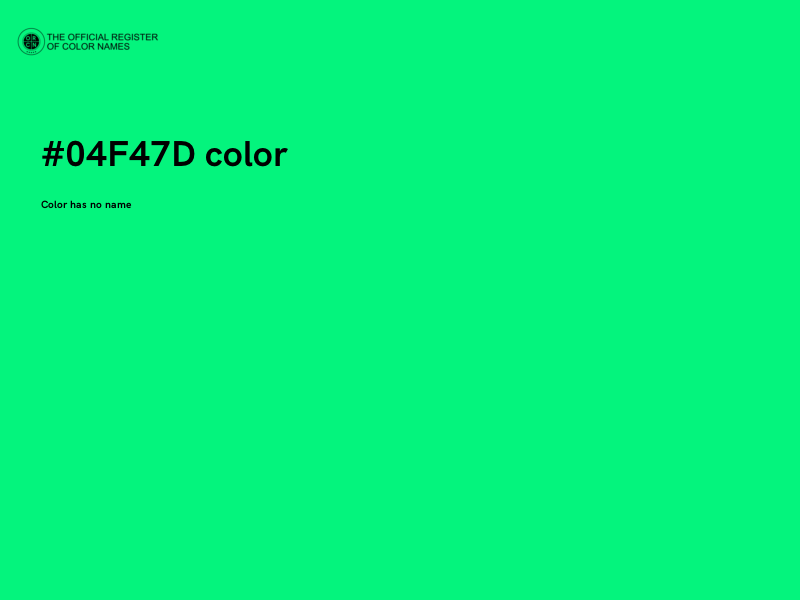 #04F47D color image