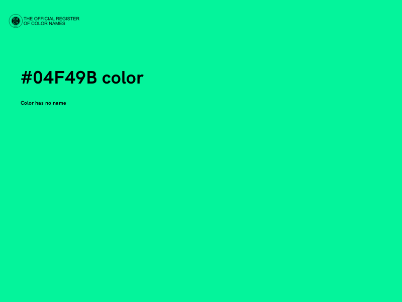 #04F49B color image