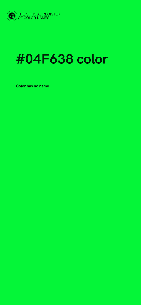 #04F638 color image