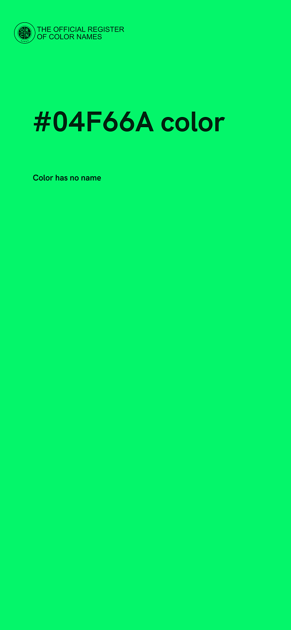 #04F66A color image