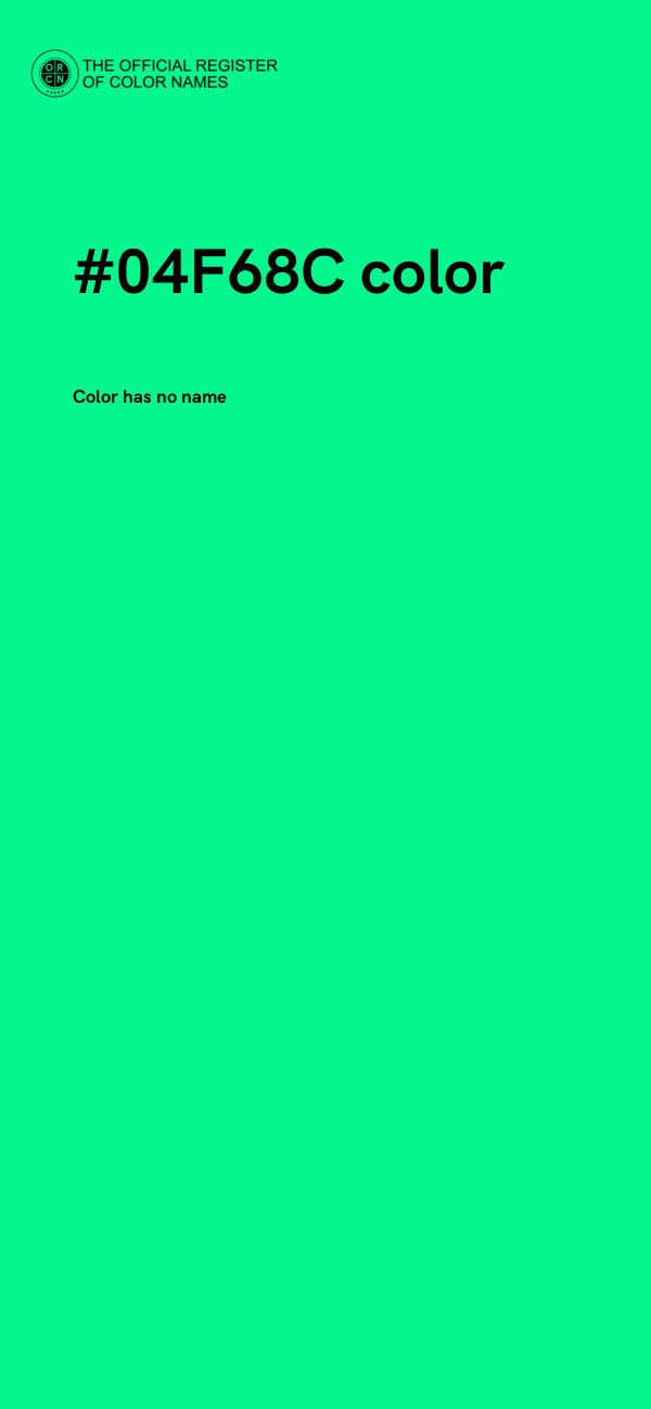 #04F68C color image