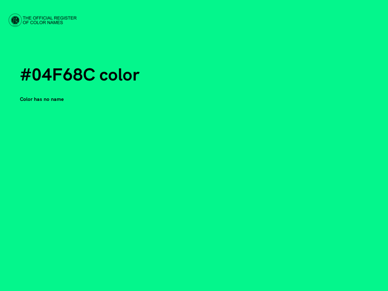 #04F68C color image