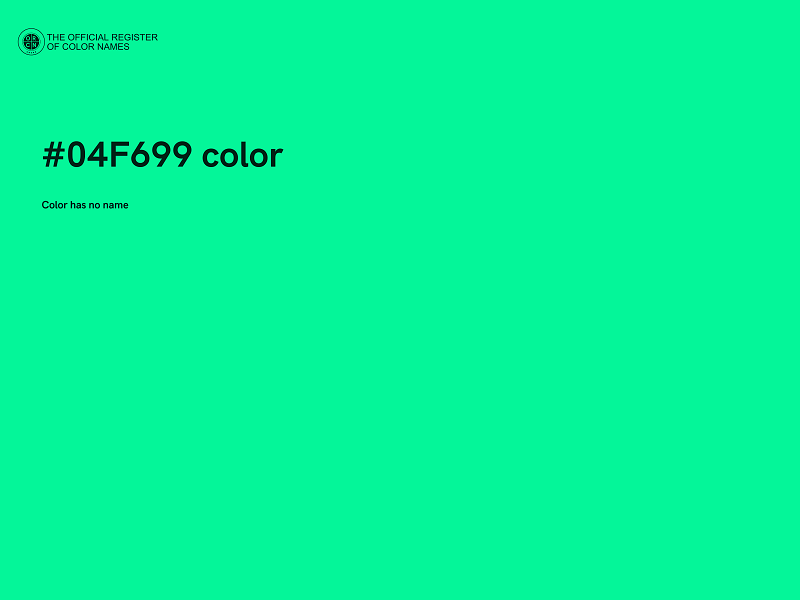 #04F699 color image