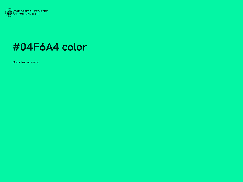 #04F6A4 color image