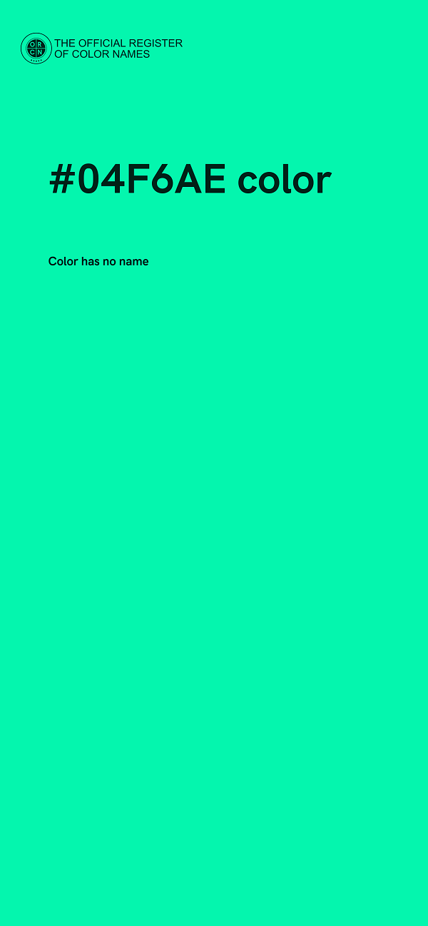 #04F6AE color image