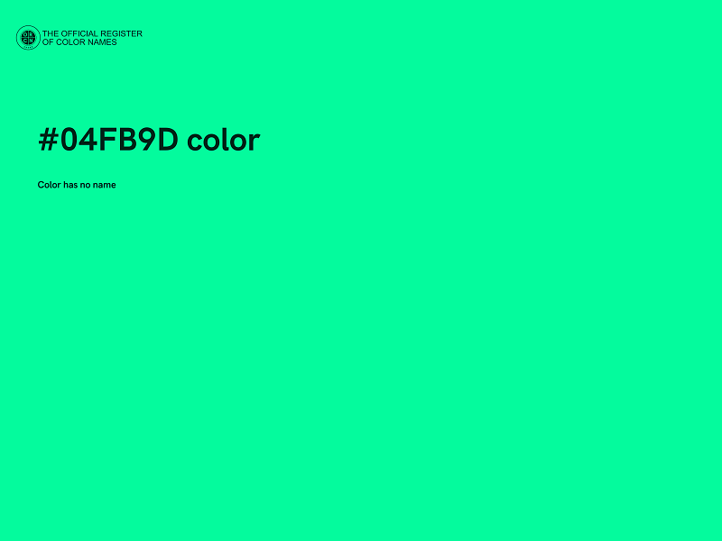 #04FB9D color image