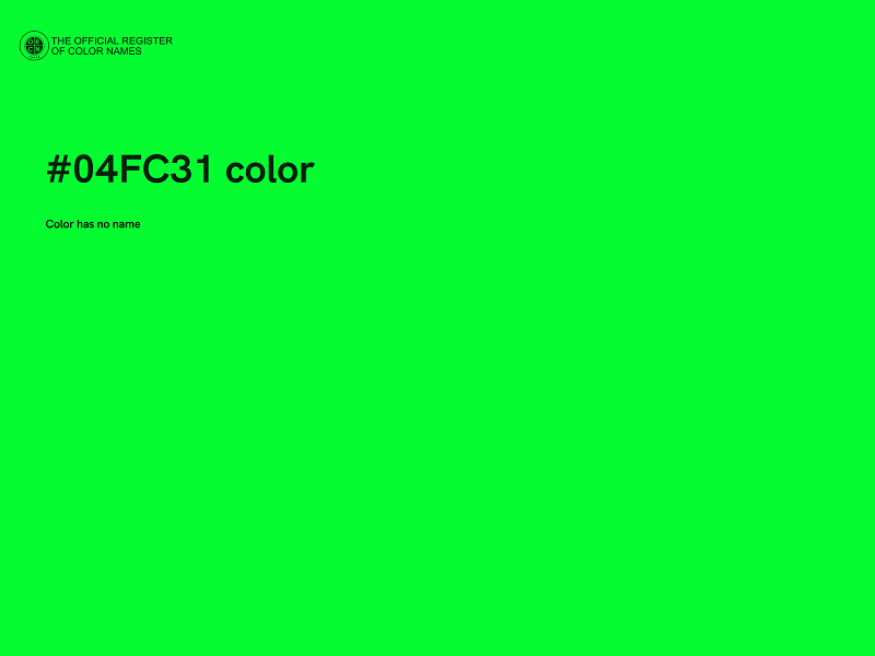 #04FC31 color image