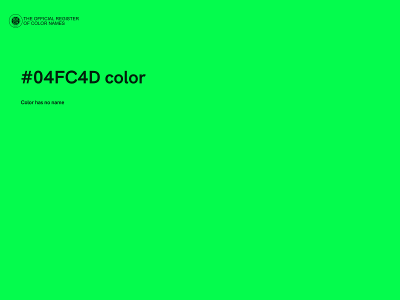 #04FC4D color image