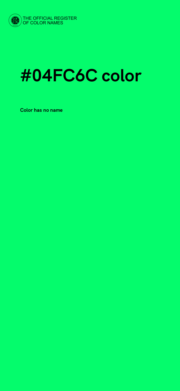 #04FC6C color image