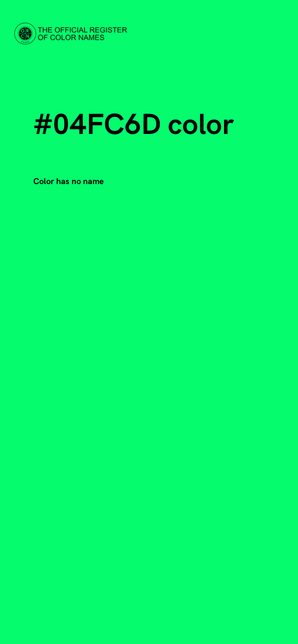 #04FC6D color image