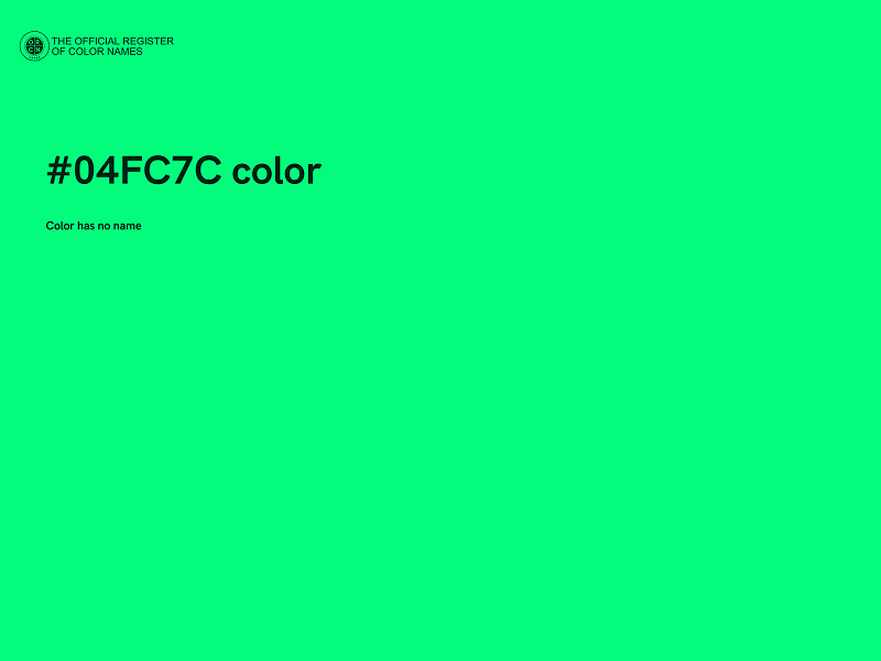 #04FC7C color image