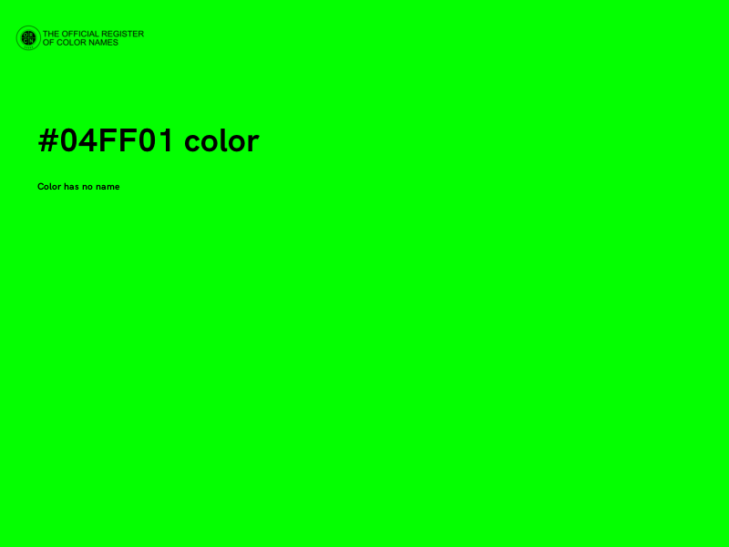 #04FF01 color image