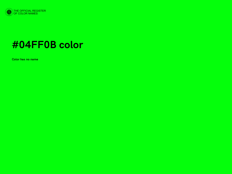 #04FF0B color image