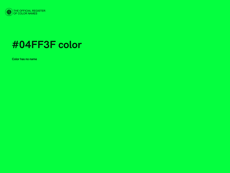 #04FF3F color image