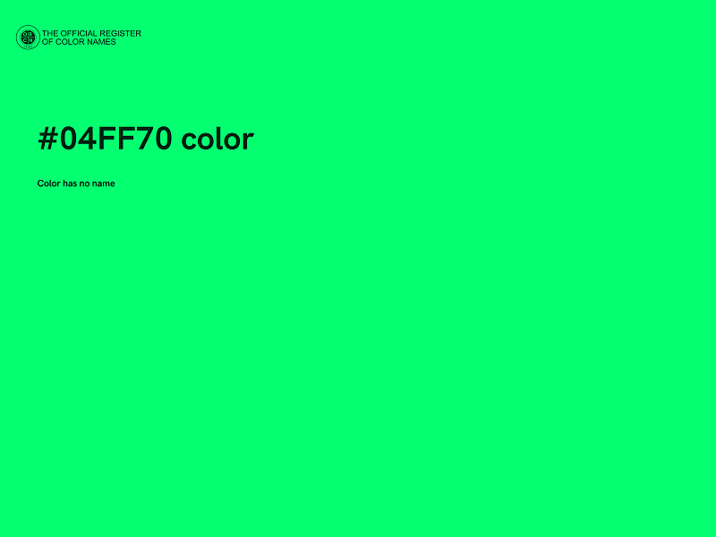 #04FF70 color image