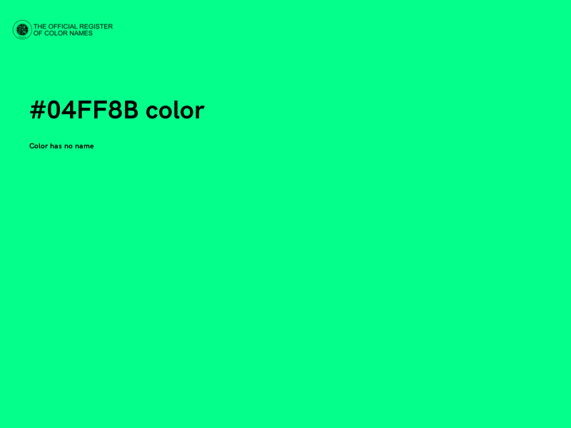 #04FF8B color image