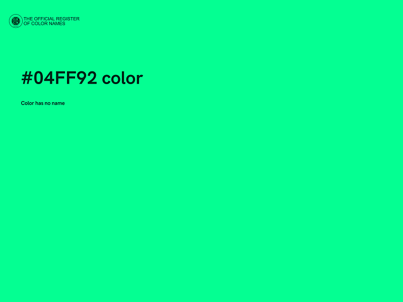 #04FF92 color image