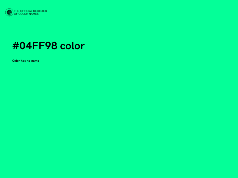 #04FF98 color image