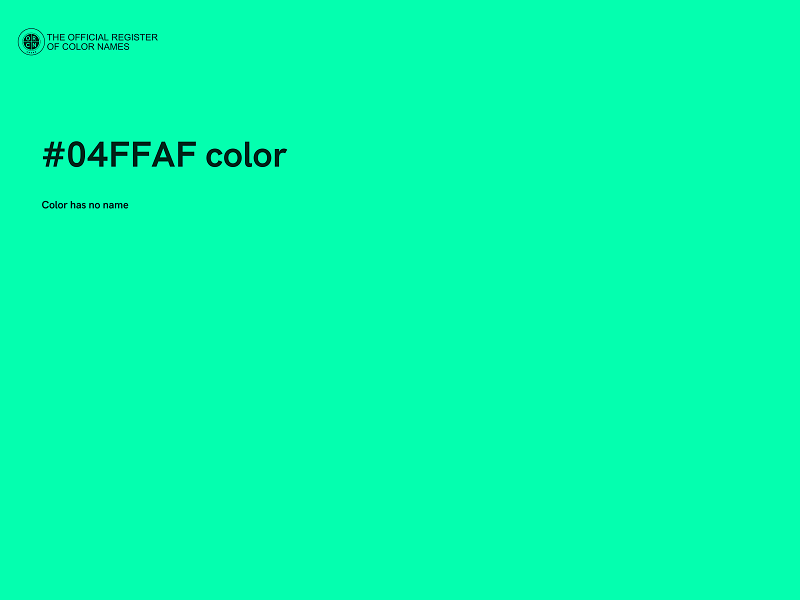 #04FFAF color image