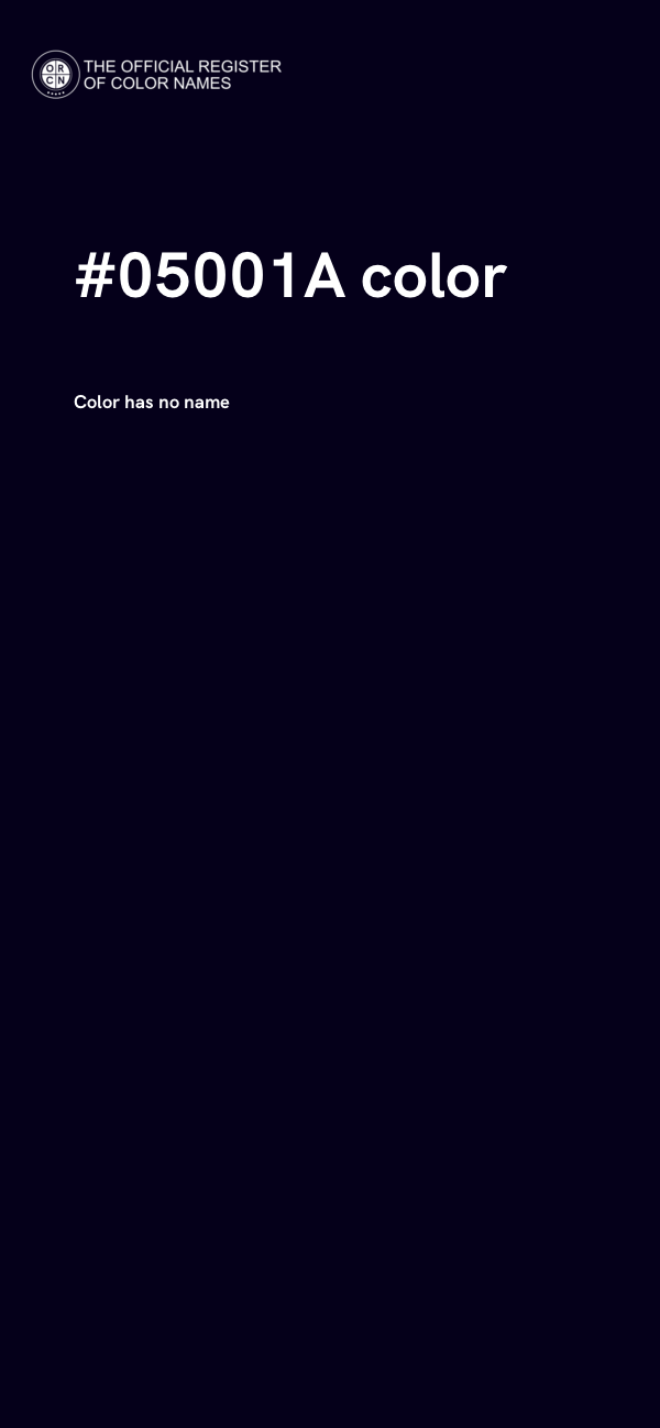 #05001A color image
