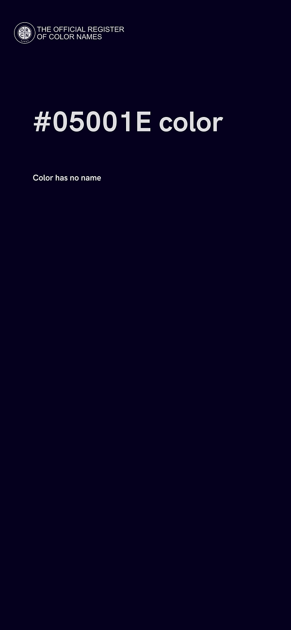 #05001E color image