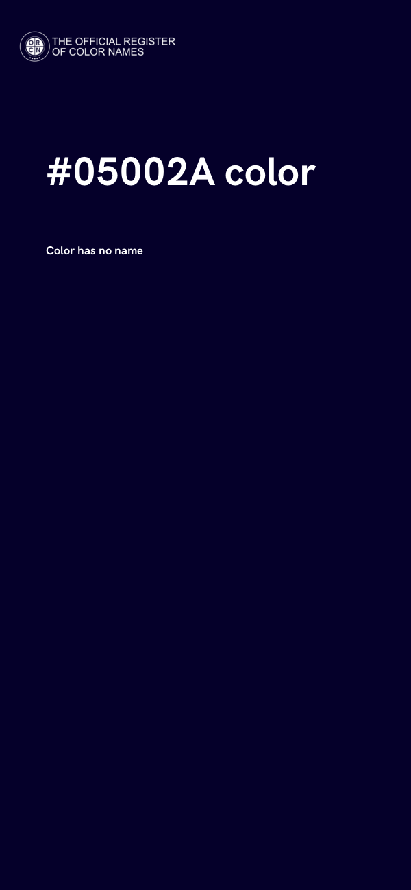 #05002A color image